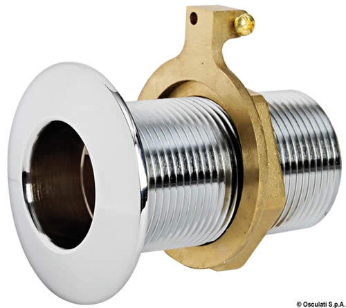 Scarico inclinato ottone cromato 1